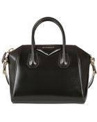 Givenchy Small Antigona Shiny Smooth Leather Bag - Lyst