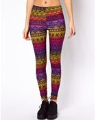 ASOS Collection Leggings in Rainbow Aztec Print - Lyst