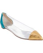 Christian Louboutin Corbeau Flat - Lyst