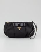 Prada Tesutto Bow Wristlet Bag - Lyst