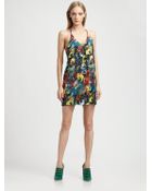 Alice + Olivia Fierra Yback Silk Tank Dress - Lyst