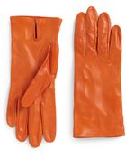 Costume National Vented Leather Gloves - Lyst
