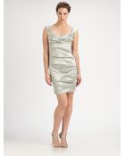 Nicole Miller Techno Metal Dress - Lyst
