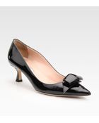 Oscar de la Renta Bowie Patent Leather Pumps - Lyst