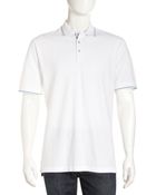 Robert Graham Stripededge Polo White - Lyst