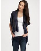 Splendid Lurex Rugby Striped Cardigan - Lyst