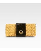 Tory Burch Rattan Clutch - Lyst