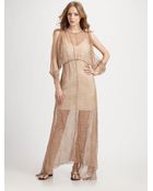 Alice + Olivia Nadja Layered Silk Dress - Lyst