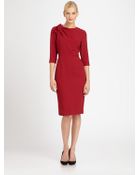 Carolina Herrera Crepe Dress - Lyst