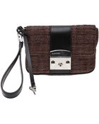 Jil Sander Navy Shoulder Clutch - Lyst