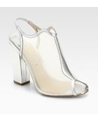 Nicholas Kirkwood Metallic Leather Slingback Ankle Boots - Lyst