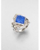 Stephen Webster Blue Agate Sterling Silver Ring - Lyst