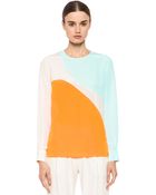 Stella McCartney Crepe De Chine Blouse - Lyst