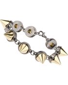 Topman Gold Spike Link Bracelet - Lyst