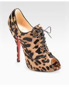Christian Louboutin Lady Derby Calf Hair Ankle Boots - Lyst