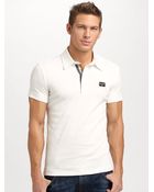 Dolce & Gabbana Jersey Polo - Lyst