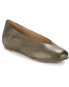 Eileen Fisher Patch Metallic Leather Wedge Flats - Lyst