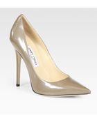 Jimmy Choo Anouk Enamel Patent Leather Pumps - Lyst