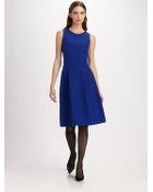 Oscar de la Renta Trapuntostitched Dress - Lyst