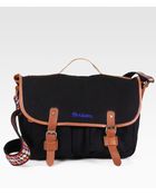 Robert Graham Atkins Leathertrimmed Canvas Messenger Bag - Lyst