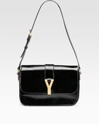Saint Laurent Chyc Large Patent Leather Flap Bag - Lyst