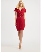 Boss Black Cowl Neck Dress - Lyst