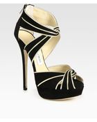 Jimmy Choo Koko Suede Platform Pumps - Lyst