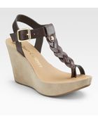 Juicy Couture Savvi Wedge Toering Sandals - Lyst