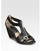MICHAEL Michael Kors Opentoe Wedge Sandals - Lyst