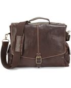 Robert Graham Leather Messenger Bag - Lyst