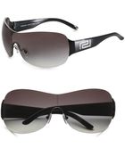 Versace Round Shield Sunglasses - Lyst