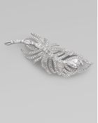 Adriana Orsini Pavé Feather Pin - Lyst