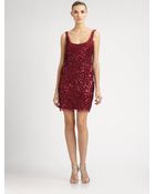 Aidan Mattox Sequined Dress - Lyst