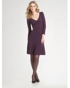 Armani Jersey Dress W Beaded Detail - Lyst