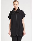 Donna Karan New York Boiled Cashmere Zip Vest - Lyst