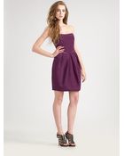 See By Chloé Cotton Ottoman Strapless Dress - Lyst