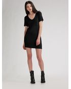 T By Alexander Wang Vneck Dress - Lyst