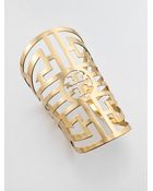 Tory Burch Wide Labyrinth Cuff Bracelet - Lyst