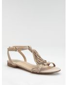 Dolce Vita Damita Suede Flat Sandals - Lyst