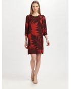 Stella McCartney Fern Print Silk Dress - Lyst