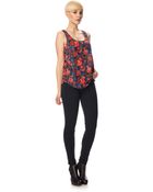 French Connection Issy Floral Print Tank Top - Lyst