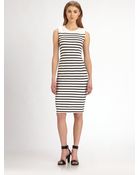 By Malene Birger Striped Knit Dress - Lyst