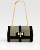 Christian Louboutin Sweet Charity Glitter Suede Shoulder Bag - Lyst