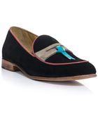 Esquivel Suede Penny Loafers - Lyst