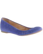 J.Crew Cece Suede Ballet Flats - Lyst