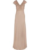 Valentino Embellished Silkchiffon and Silksatin Gown - Lyst