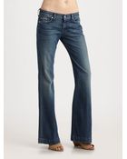 7 For All Mankind Dojo Flared Jeans - Lyst
