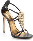 Giuseppe Zanotti Jeweled Teardop High Heel Sandals - Lyst