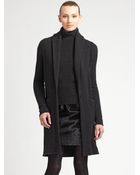 Ralph Lauren Black Label Cashmere Shawl Collar Cardigan - Lyst