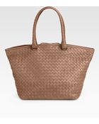 Bottega Veneta Woven Leather Tote - Lyst